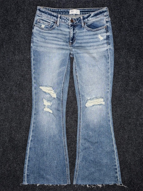BKE Denim - Buckle BKE Stella NWOT Slim Fit Low Rise Flare Stretch Jeans Distressed 29x30